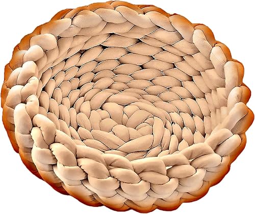 Miniatura 21 de Hilo para tejer con el brazo para hilo grueso, manta tubular gigante para hacer ganchillo, para hacer bricolaje, nudo trenzado para tejer a mano