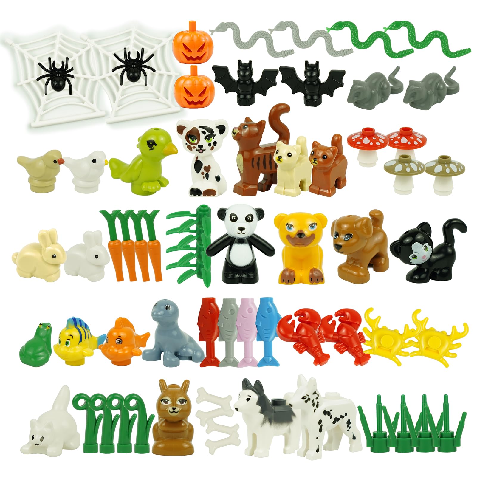 Amazon.com: BroTex Friends Animals Figures Set, City Building