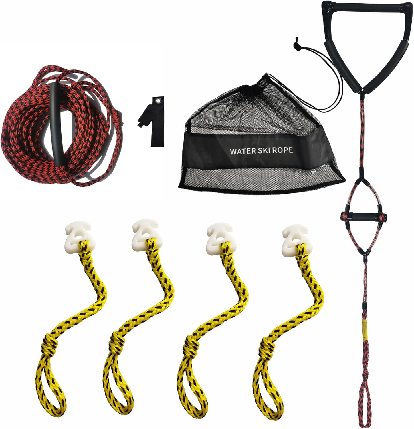 4 Pack Tow Rope Quick Connector for Connection of Tow Rope for Tubing and 75FT Tube