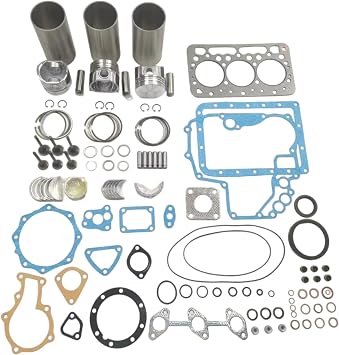 Overhaul Rebuild Kit for Kubota Engine D600 Tractor B7300HSD B7400HSD B7410D BX1800D BX1830D BX1850D
