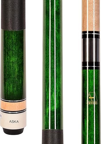 Miniatura 7 de ASKA L2 - Taco de billar de 2 piezas, arce canadiense Hard Rock de 58 pulgadas, punta dura de 0.512 in Negro