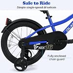 OLAKIDS Kids Bike, 12 14 16 18 Inch Toddlers Bicycle for Boys Girls Age 3-8 Years with Training Wheels Safety Bell Adjustable Seat and Handlebar, Handbrake and Coaster Brake