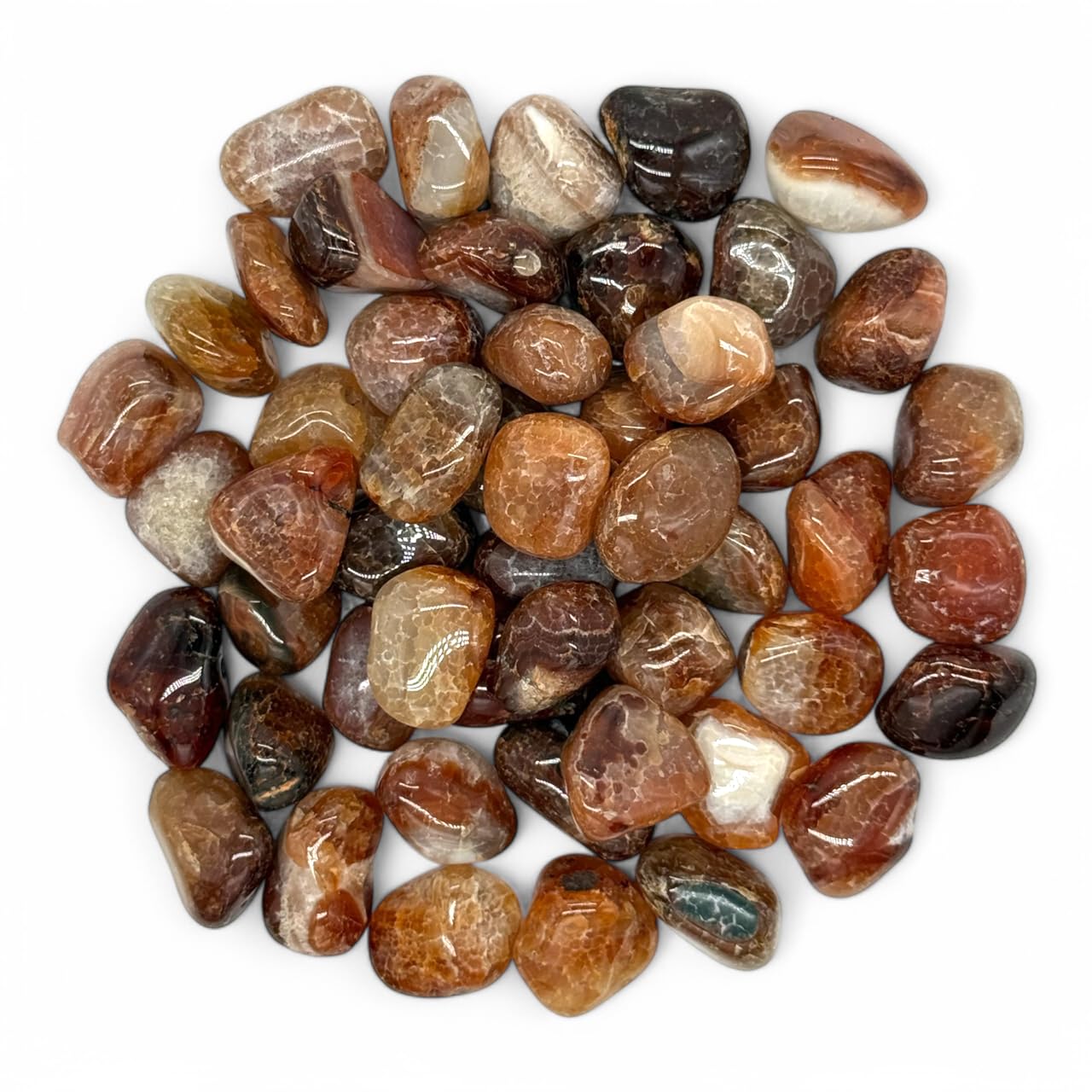 Amazon.com: Pachamama Essentials Fire Agate Tumbled - Healing