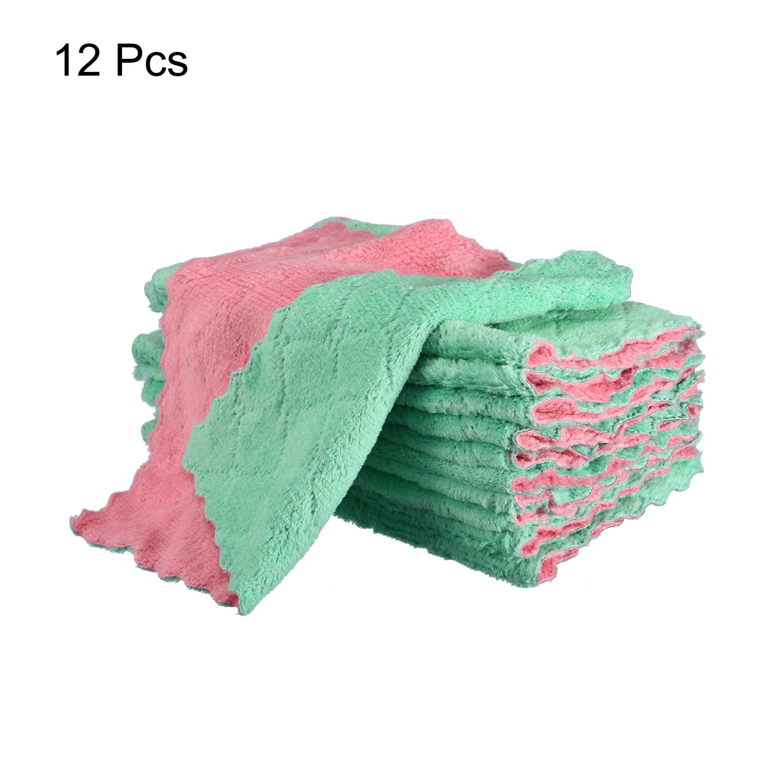 Uxcell 12 Pcs Kitchen Dish Cloths - Image 3