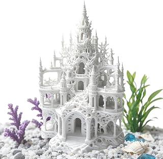 3D Printed Castle Fish Tank Decor - Aquarium Cave | Hollow Gothic