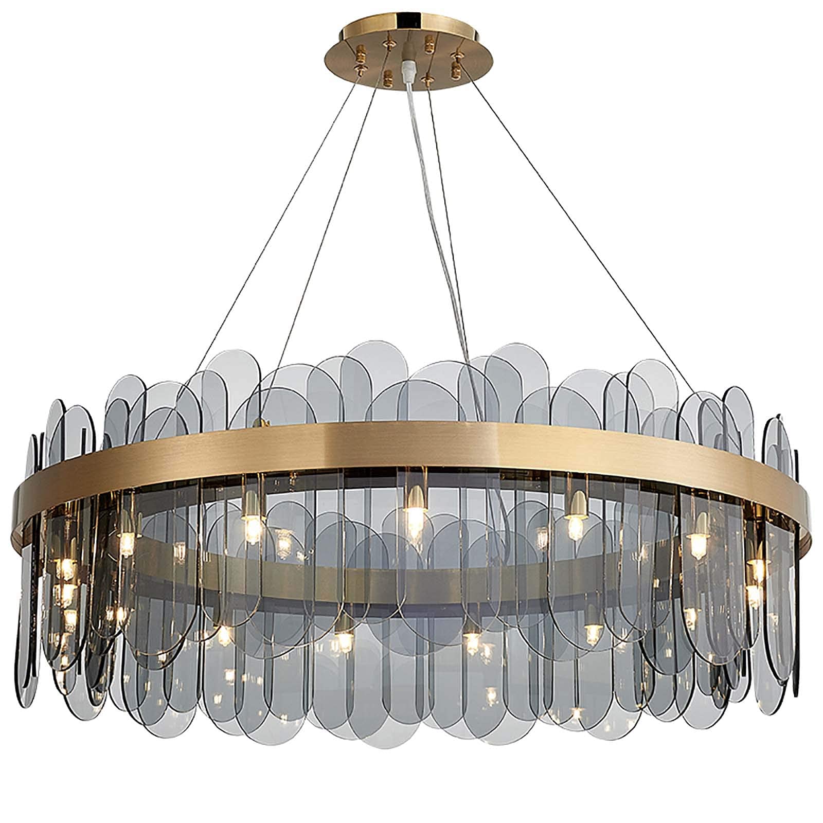 Lustre en verre moderne G9 éclairage créatif 12 lampes - 8