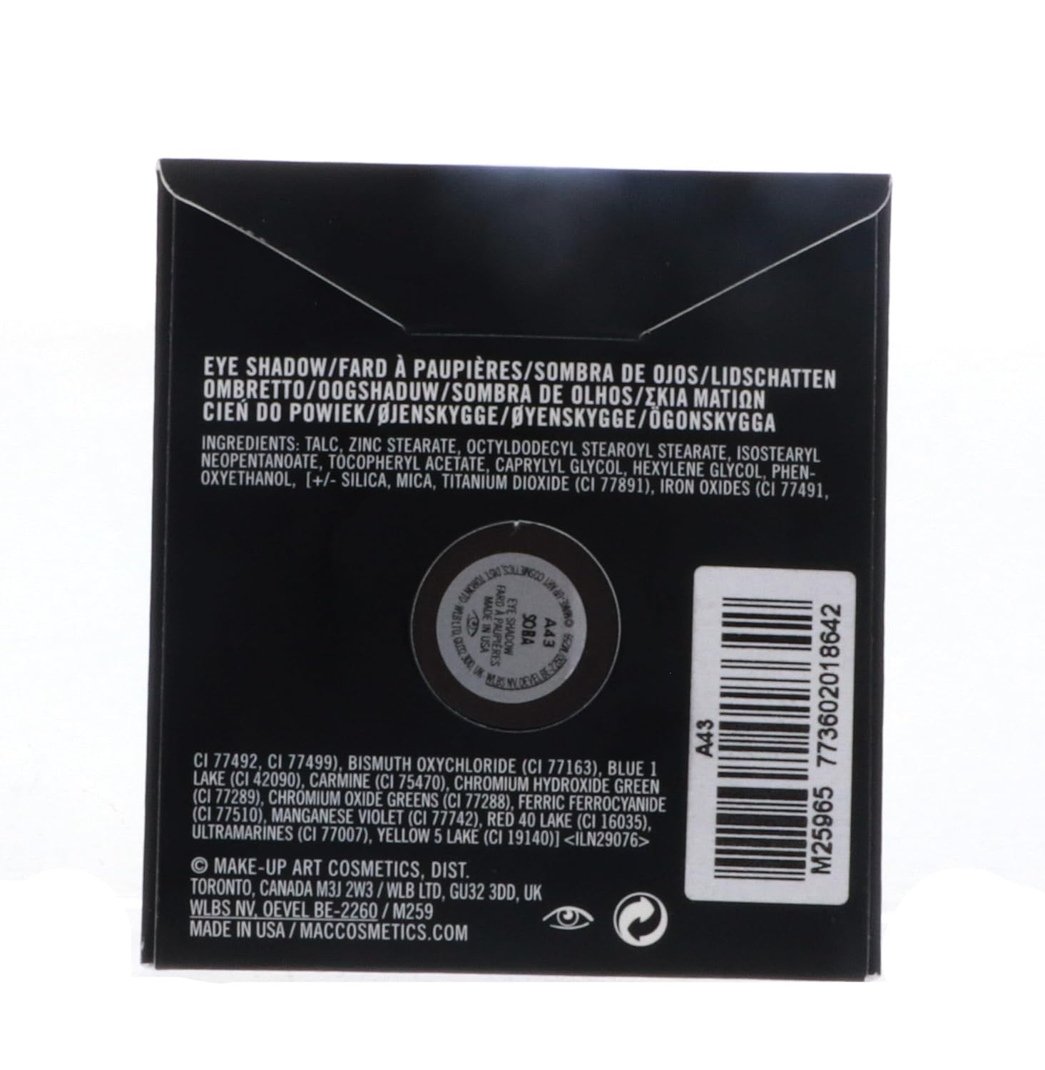 MAC Eyeshadow Pro Palette Refill Pan Soba