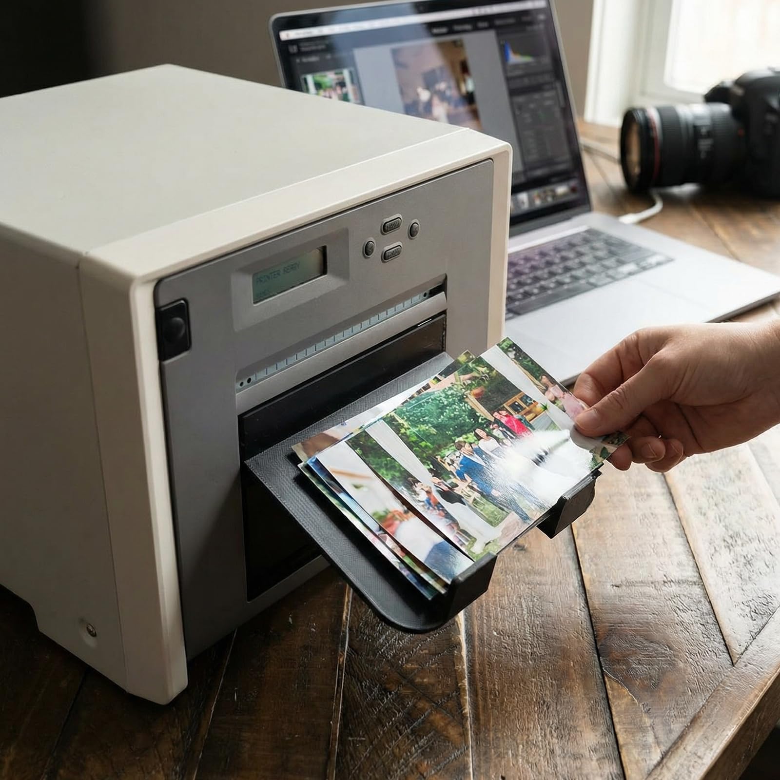 Confezione da 2 vassoi di uscita per stampante fotografica DNP DS-RX1Hs, robusti e durevoli, facili da installare senza attrezzi, con deflettore antiscivolo (nero)
