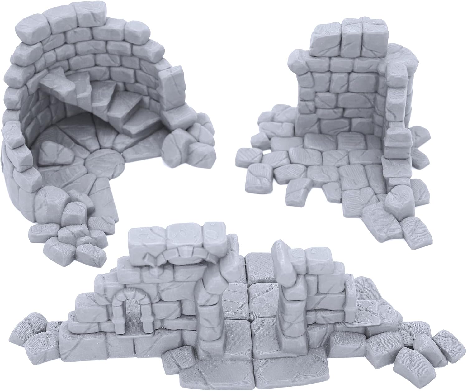 EnderToys Ruined Town Building by Makers Anvil, 3D Printed Tabletop RPG Scenery and Wargame Terrain for 28mm Miniatures