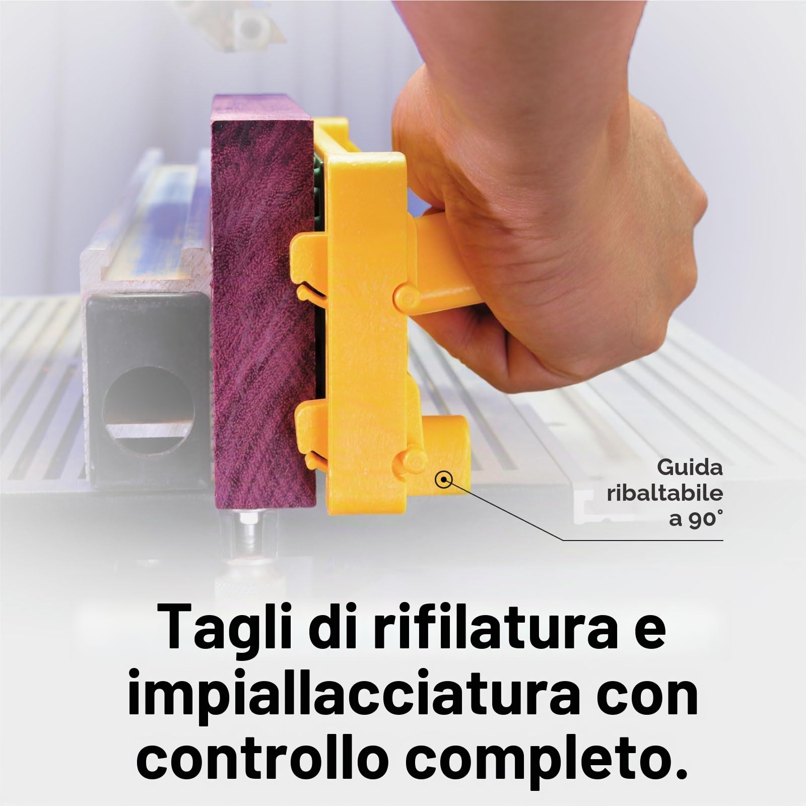 MICROJIG - Blocco di spinta intelligente GRR-RIP per tavolo da trottola, falegname e seghe a nastro
