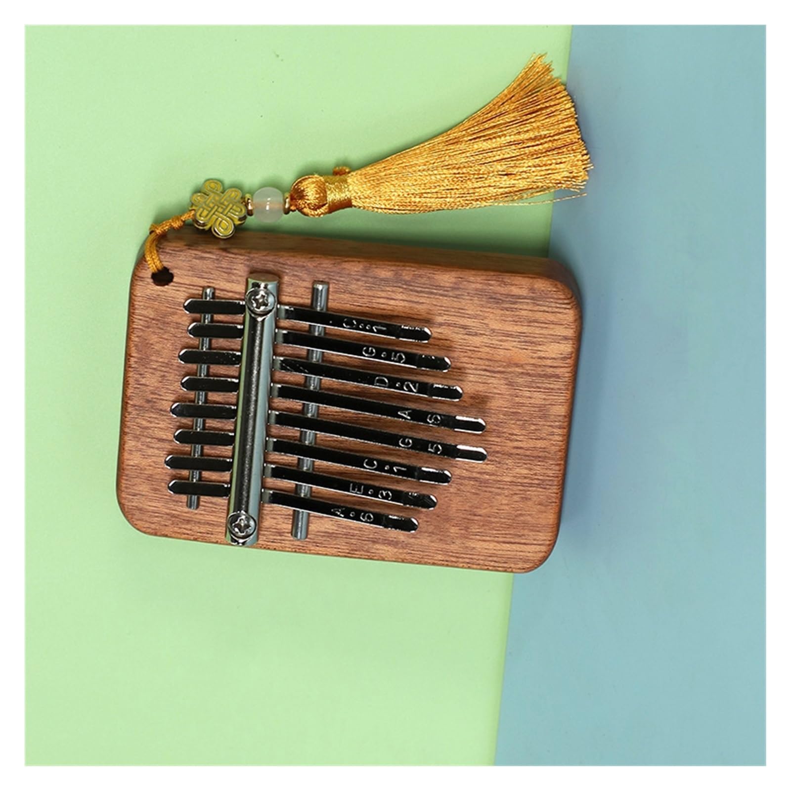 Kalimba Retro-prostokątny fortepian MINI kalimba mini w kształcie karty 8-tonowy