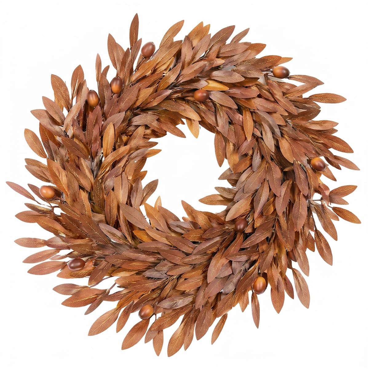 Fall Wreath for Front Door 24 Inch | Olive Branch & Berry Wreath