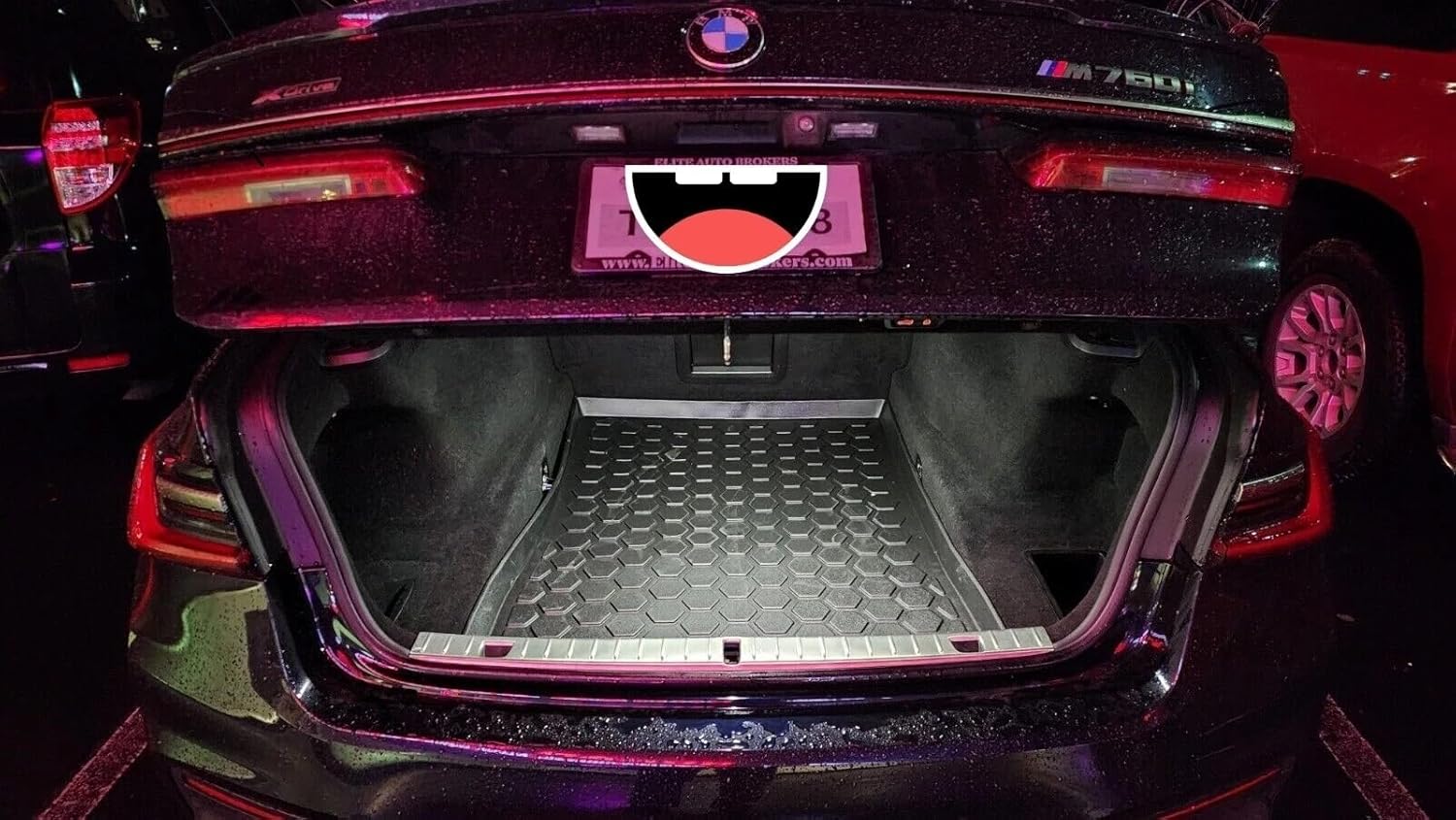 Cargo Liner - Trunk Mat for BMW 7-Series G11 G12 2016-2022 – Weather-Resistant Trunk Mats for Cars with Raised Lip – Non-Slip Car Trunk Mat Rubber–Laser Pre-Cut Design