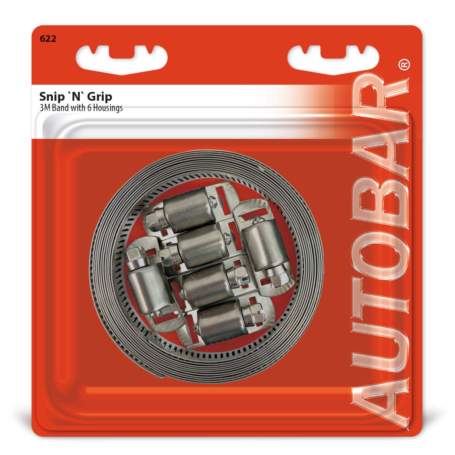 Autobar622 Snip N Grip 3m Bespoke Length Jubilee Clip, Stainless Steel, x 12mm, Set of 7 Pieces