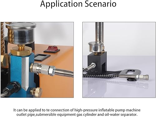 Miniatura 5 de Paintball PCP Rosca hembra Acoplador de acero inoxidable HPA CO2 tanque de aire Conector de recarga de desconexión rápida Adaptador de liberación