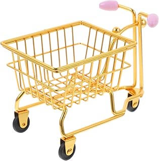 SUPVOX Miniature Shopping Trolley Makeup Spon...