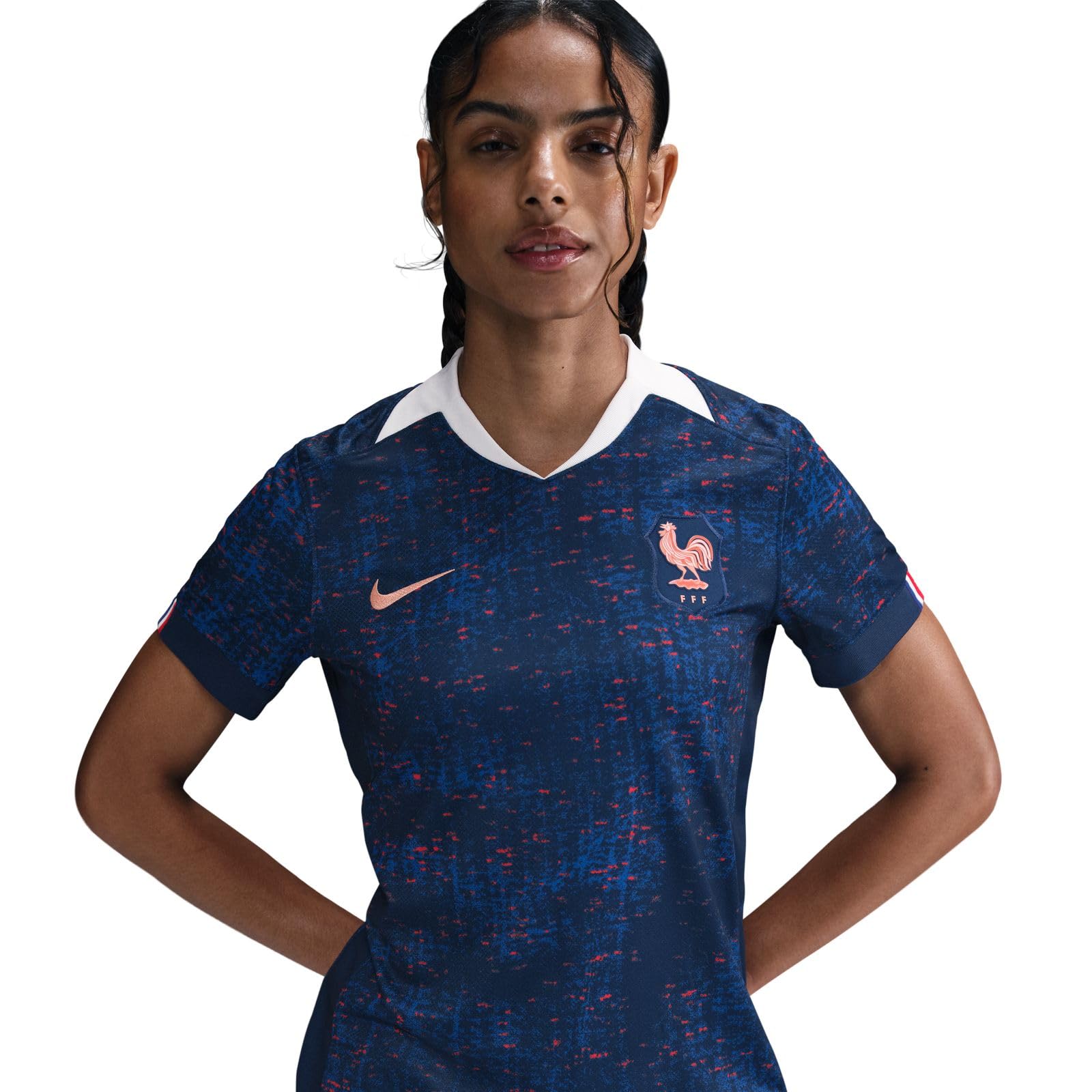 Nike FFF 2025 Stadium Domicile (Équipe Féminine) Maillot de Foot Replica Nike Dri-fit pour Femme Maillot de Football réplique Femme