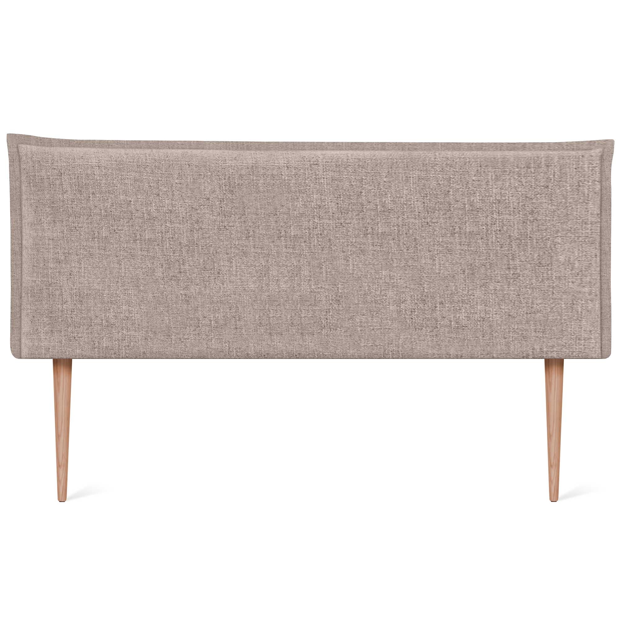 DHOME Tête de lit en Lin Naturel uni avec Bordure tête tapissée Lit Chambre Moderne Top Trending (Terrain, 160x105cm avec Pieds (Lits 150/160))