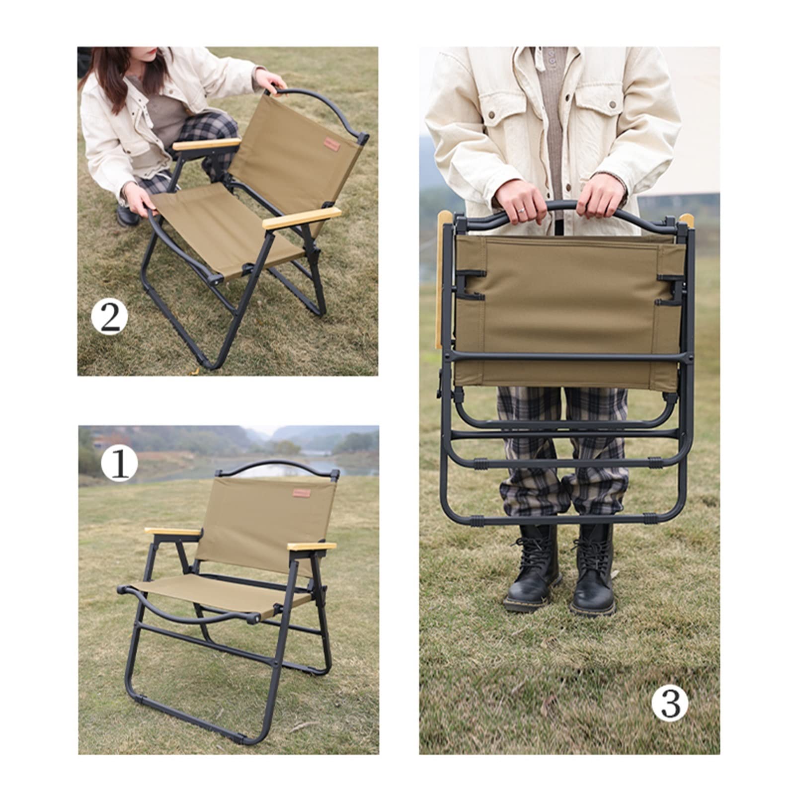 ⭐︎アウトドアチェア 木目調 ダークブラウン⭐︎ Amazon.co.jp: アウトドア 椅子折りたたみ キャンプ チェア 底面に滑り