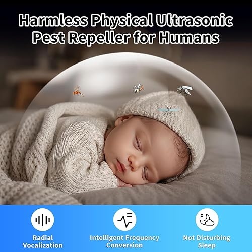 Miniatura 5 de 2025 Repelente ultrasónico mejorado para interiores, trampas para ratones insertadas con enchufe, repelente de plagas para hormigas, cucarachas,