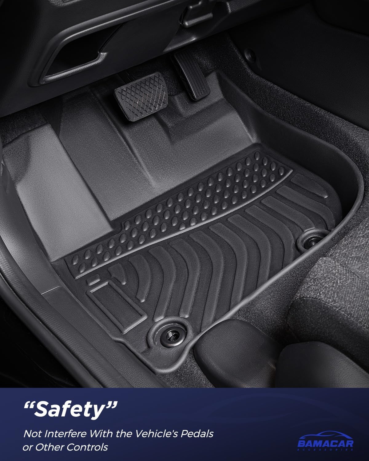 BAMACAR Floor Mat Cargo Liner for Honda HRV Mats 2022 2021 2020 2019 2018 2017 2016 All Weather Waterproof Nonslip 1st 2nd Row Trunk Car Accessories for HR-V EX/LX/Sport/Touring AWD 2016-2022