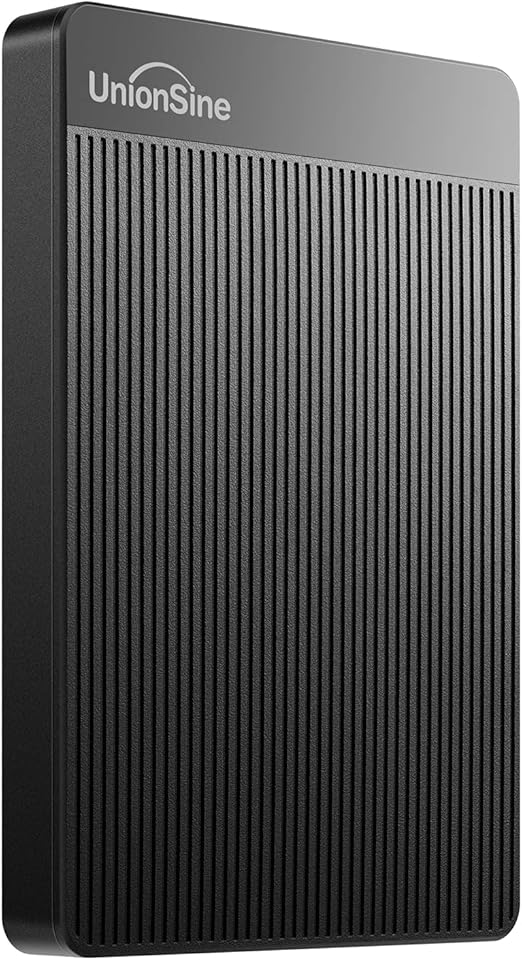 Disque Dur Externe 2To USB 3.0 - Ultra Fin Et Portable, Pour PC, Mac, TV, Sans Installation