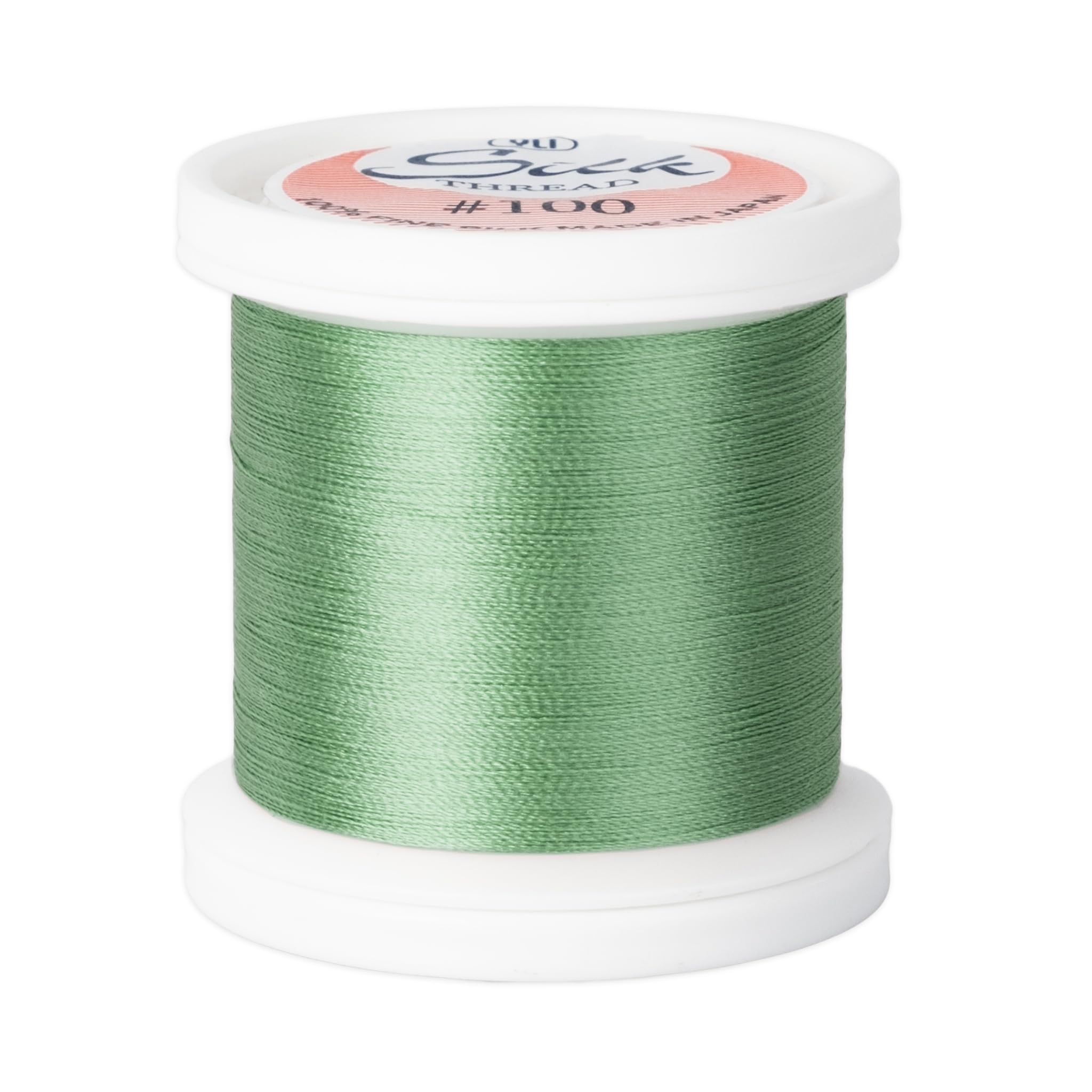 YLI Threads Silk Thread – 100 wt Fine Japanese Silk for Appliqué, EPP, and Quilting - Medium Blue Green