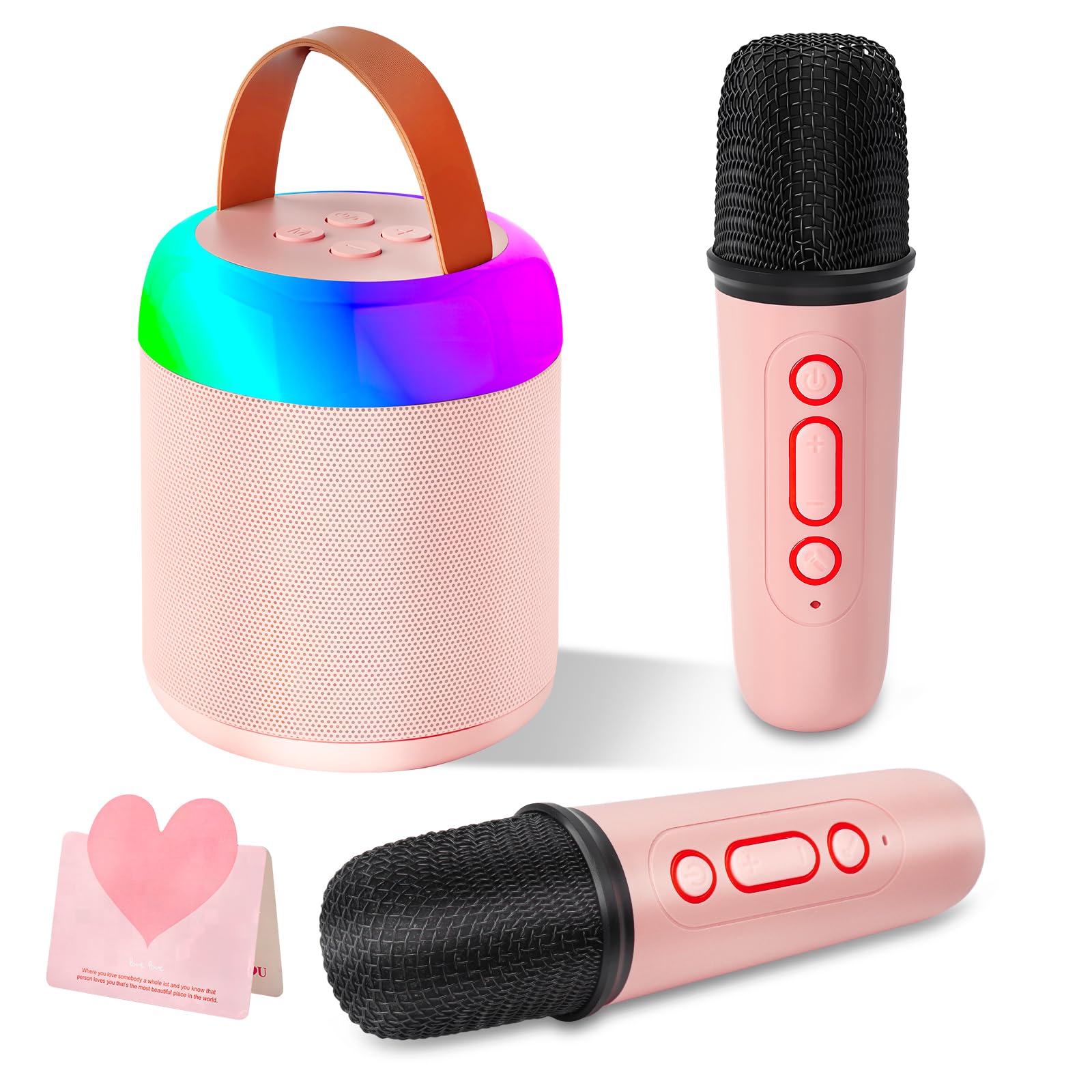 Ankuka Microfono Karaoke Bluetooth Wireless Microfono Bambini Regalo per Bambini 3-12 Anni Microfono Giocattolo Cambia Voce, Compatibile con Android, iOS, PC Blu