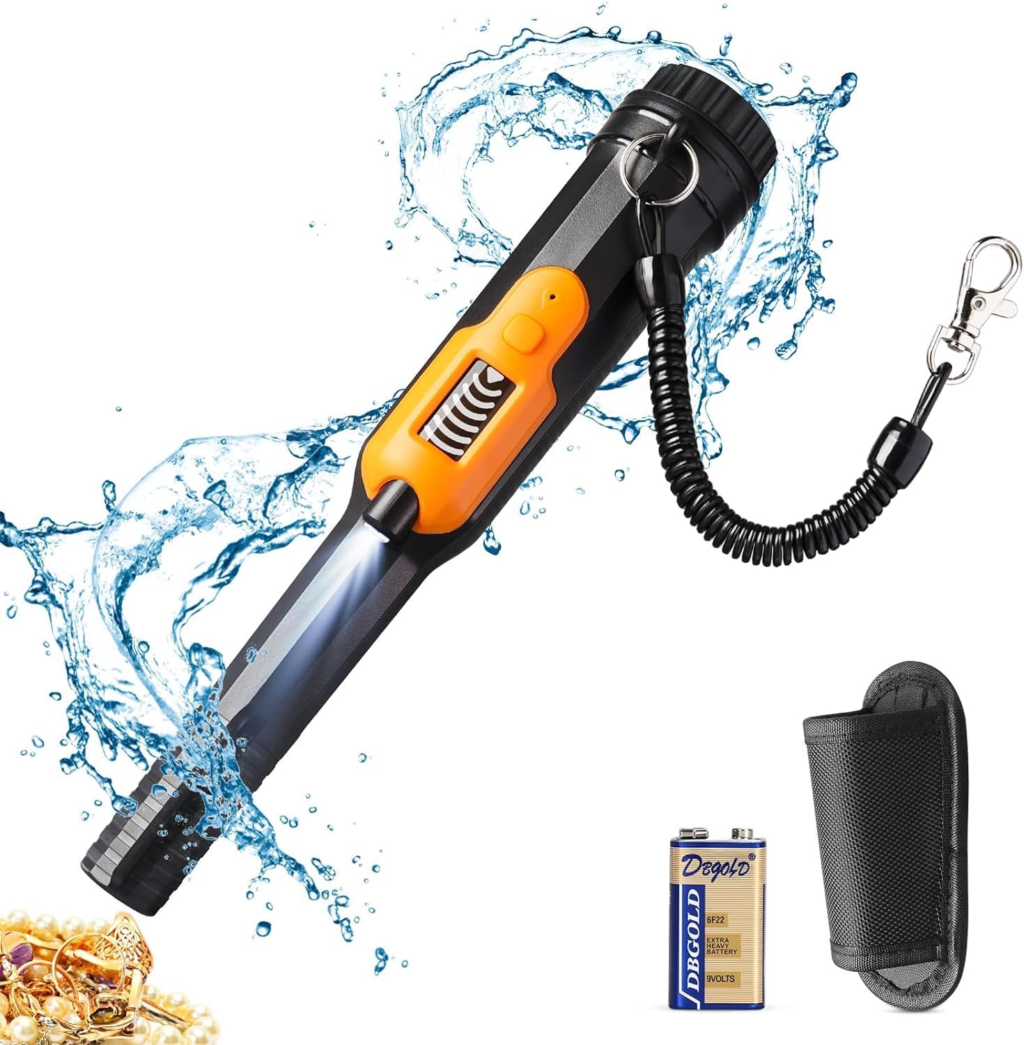 Real Instruments High Sensitivity Handheld Metal Detector 360 °Search Treasure Pinpointing Finder for Malls, Airports, Railway Stations, Bank Security Check Advanced Metal Detector (HS-16_1)