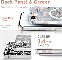 Vista 628 de I-MGAE-IN-AR - Funda diseñada para iPhone 12 y 12 Pro, diseño de mariposa plateada brillante, funda protectora de poliuretano termoplástico, suave