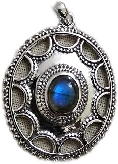Labradorite Pendant, 925 Sterling silver, Victorian Pendant, Authentic Jewelry, Mermaid Gift, Stunning Pendant, Trending Ring, Antique Jewelry, Rare Pendant, Classic Elegance Pendant, Unique Style