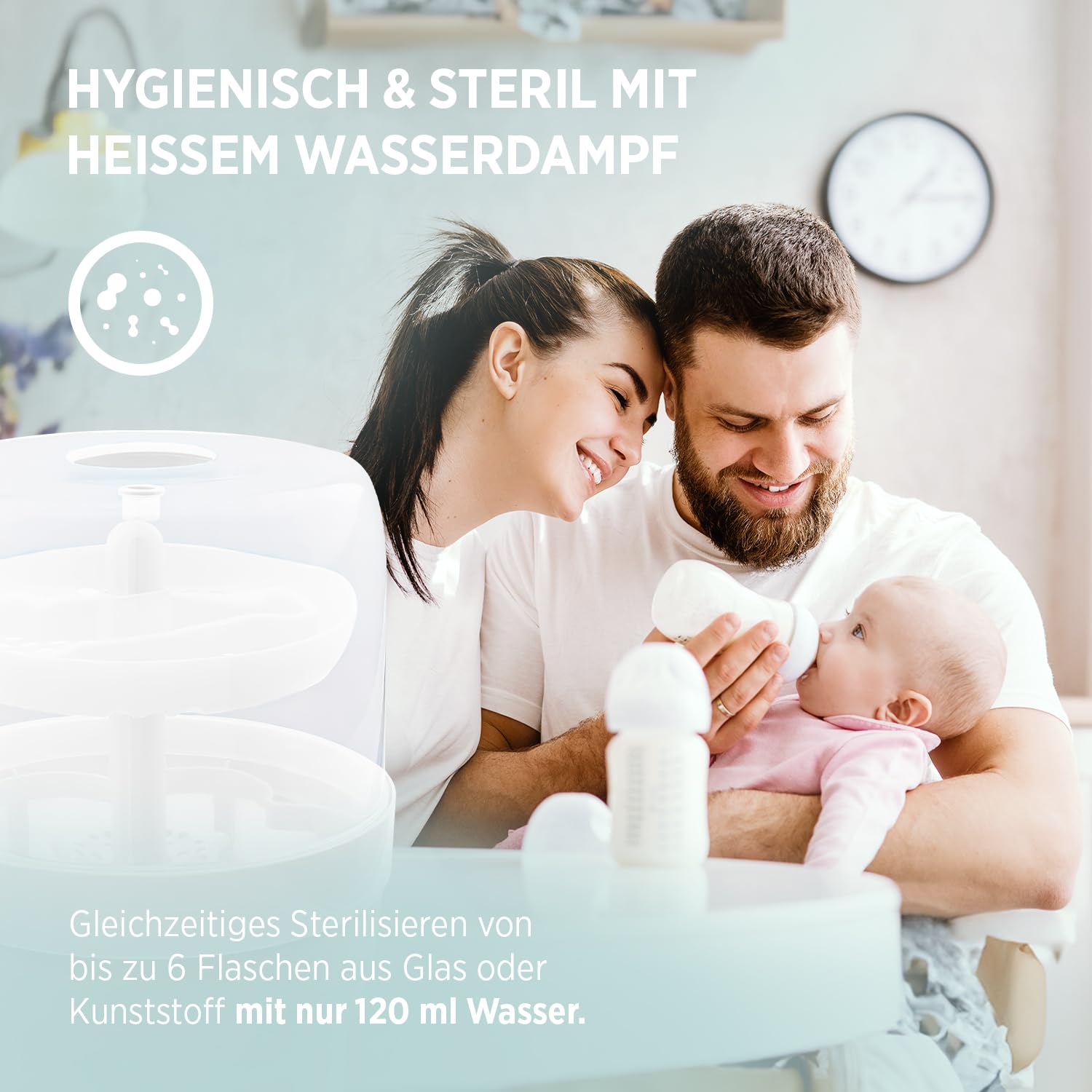 Hartig + Helling BS 29 Ton elettrico ischer sterilizzatore a vapore per fino a 6 bottiglie