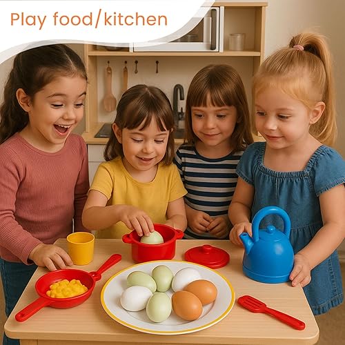 Miniatura 2 de POPLAY 15 huevos falsos de madera, huevos de gallina de madera, huevos sintéticos, pintura de huevos de Pascua para manualidades, gallinas, huevos,