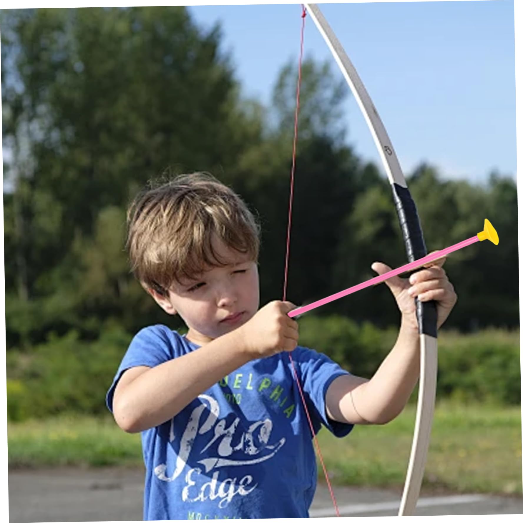Lot de 12 flèches à Ventouse, flèches de Rechange 42 cm Long pour Enfants, Accessoires tir à l'arc légers et réutilisables.