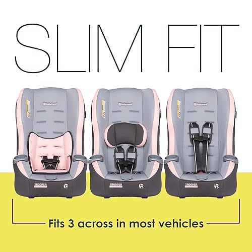 Miniatura 4 de Baby Trend Trooper - Asiento convertible 3 en 1, color rosa cuarzo