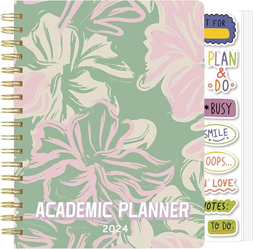 Planificador académico 2024, planificador escolar 2024-2025, año académico, planificador estudiantil de 17 meses de agosto de 2023 a diciembre de