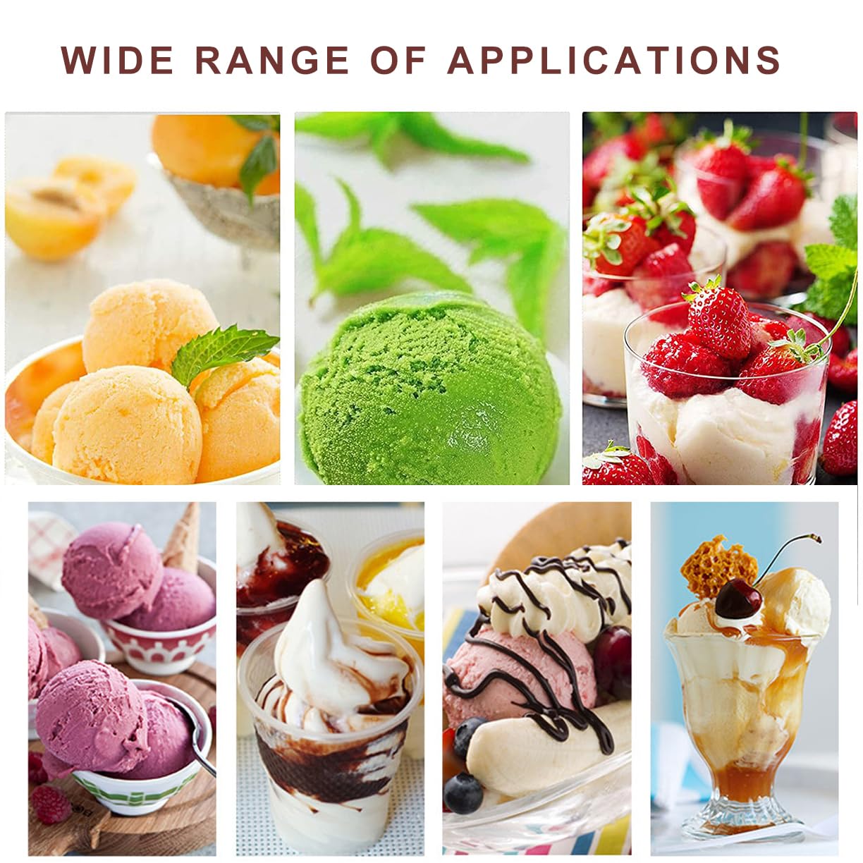 Sorbetière avec compresseur pour crème glacée - capacité de 1 L, Machine Automatique à yogourt glacé et à Sorbet