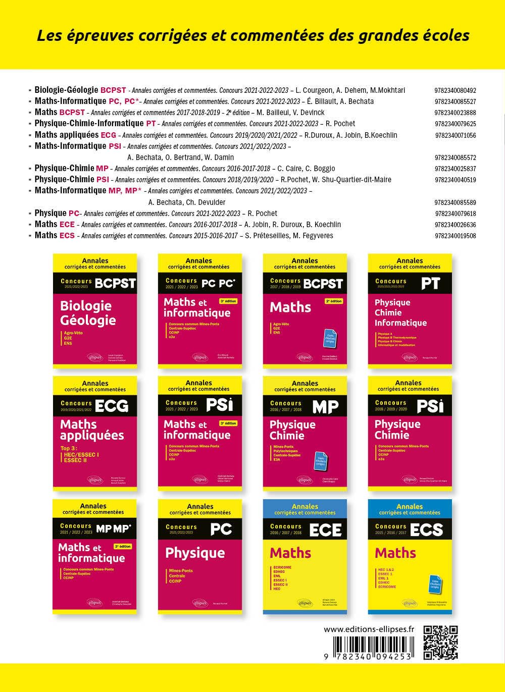 Physique-Chimie MP: Mines-Ponts, Polytechniques, Centrale-Supelec