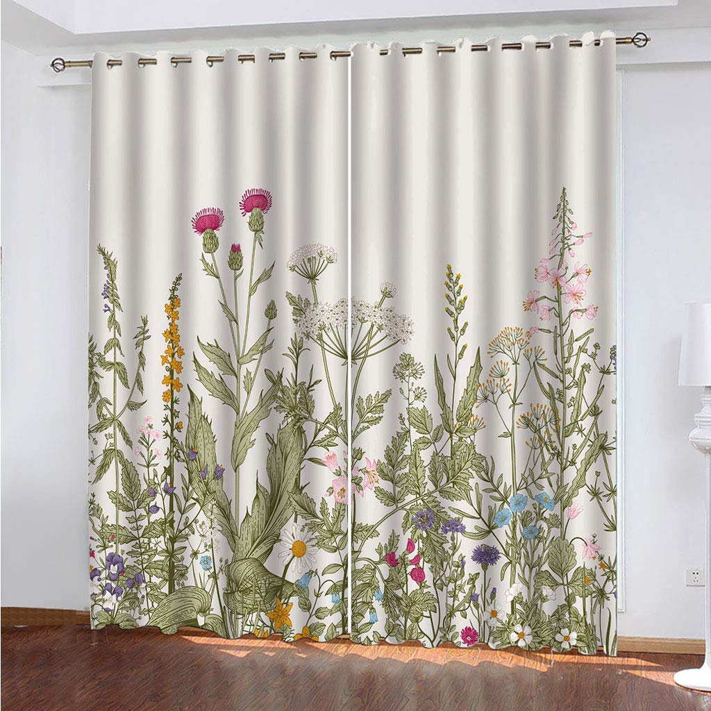 Rideau occultant thermique à fleurs pour sublimer la décoration du salon ou de la chambre