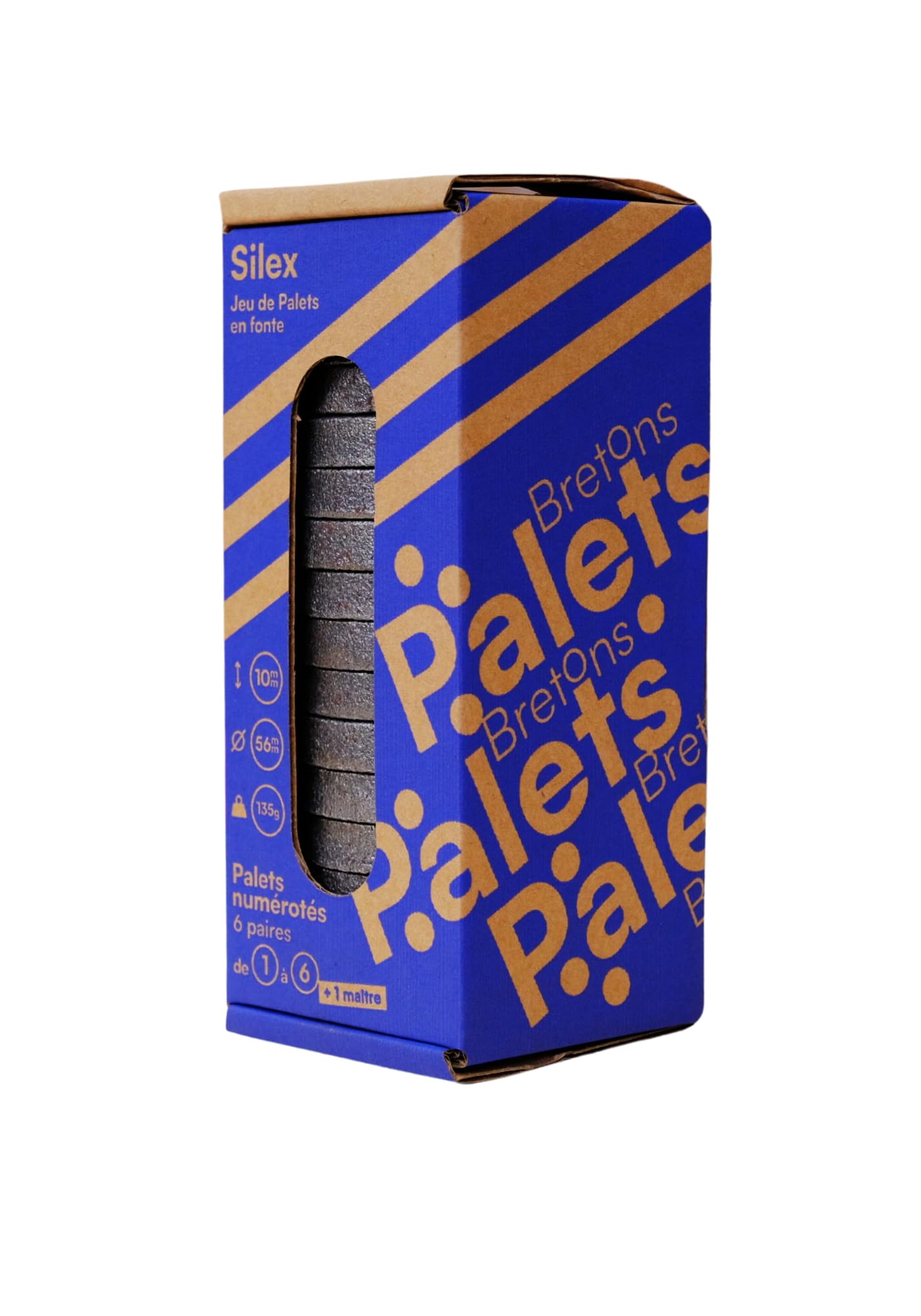 Jeu de Palets Breton en Fonte Pulvérisée - Silex- N°1 à 6