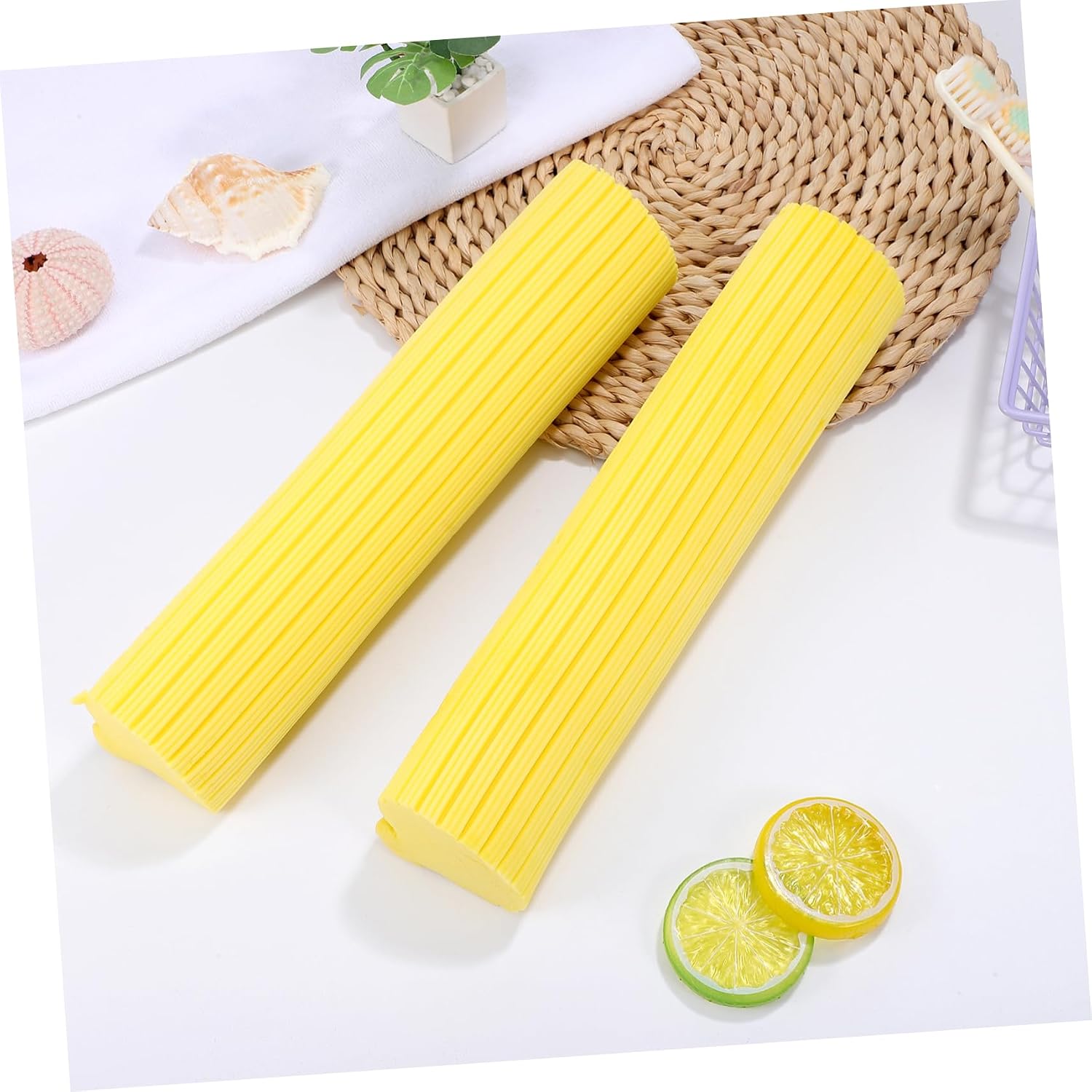 2pcs PVA Sponge Mop Head Replacement for Efficient Floor Cleaning Cotton Roller Mop Heads for Home and Garden Use Absorbent and Cleaning Supplies