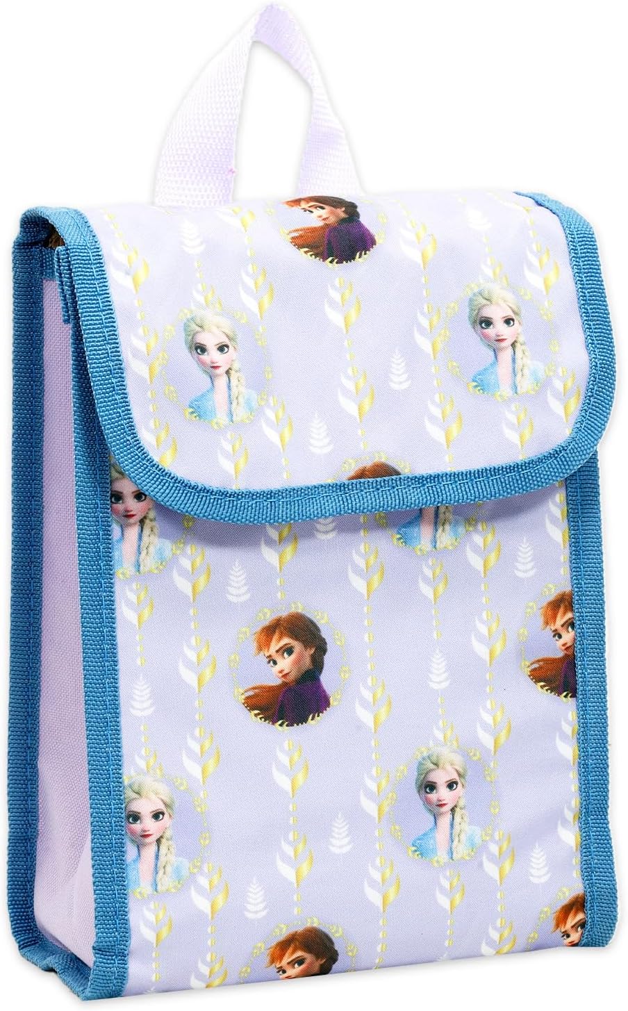 Disney Frozen Backpack with Lunch Box Set - 4 Pc Bundle of Anna & Elsa Bag, Lunch Bag, Water Bottle, Stickers, More | Frozen School Supplies for Kids