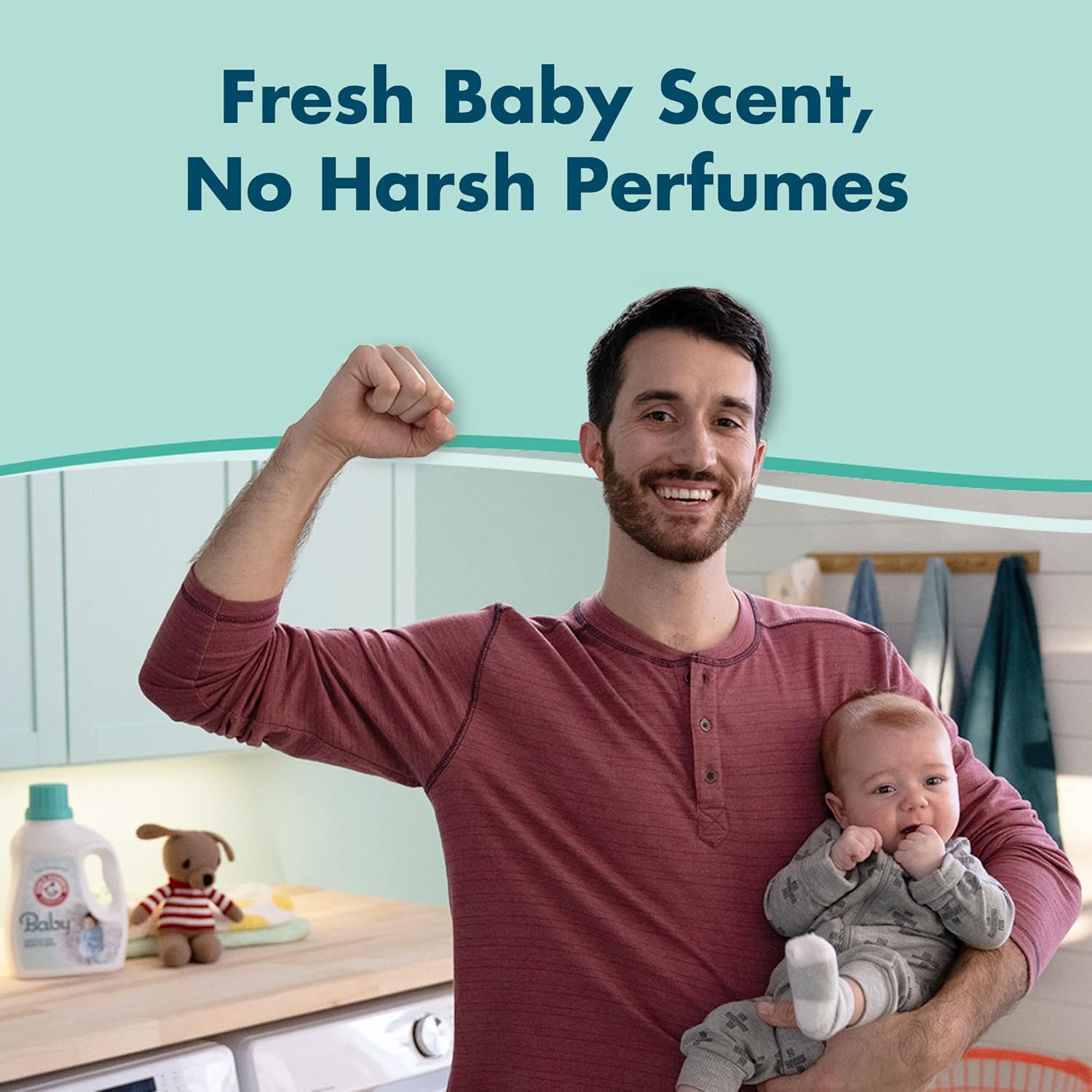 ARM & HAMMER Baby, 75 Loads Liquid Laundry Detergent, 118.1 Fl oz