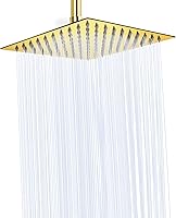 Vista 84 de NearMoon - Cabezal de regadera grande de acero inoxidable cuadrado de lujo en cascada, para instalar en el techo o la pared