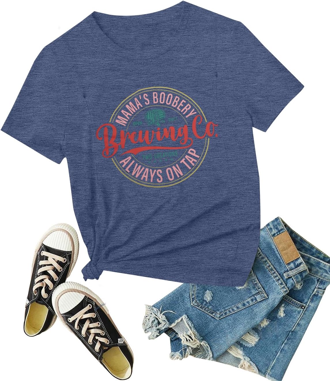 Comfort Breastfeeding Shirts for Women Double Zip Nursing Tops Loose Fit Maternity Tees Casual Pregnancy Clothes - Image 5