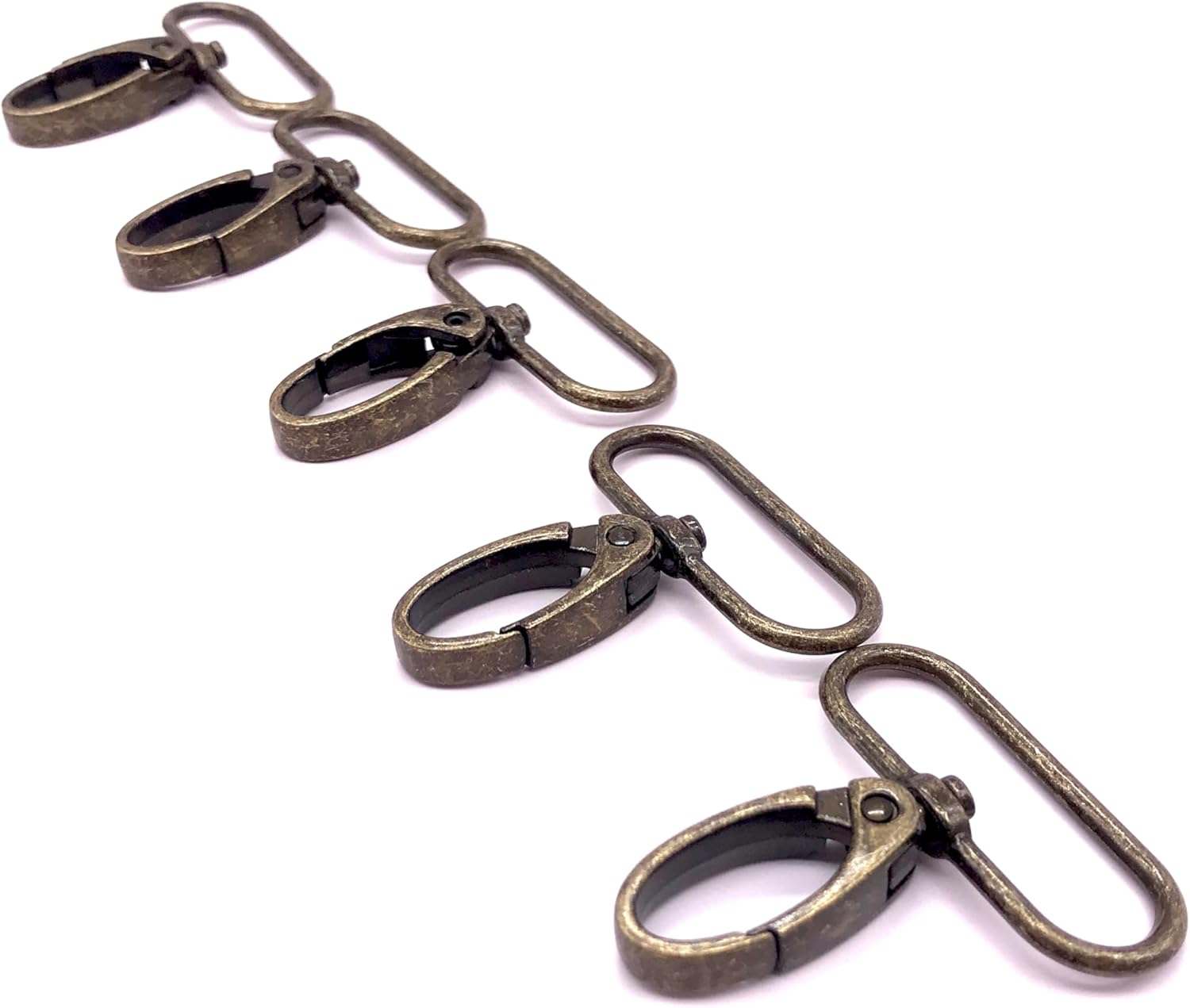 1-1/2 inch Swivel Clasps Swivel Lobster Claw Clasp 1.5 inch Swivel Clips 38mm Swivel Hooks for Purse Bag Making 10pcs Antique Bronze - Image 6