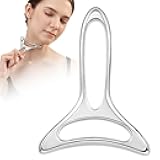 lifechill Lymphatic Drainage Massager & Facial Gua Sha, Metal Muscle Scraper Tool for Massage Therapy, Fascia Massage Tools for Full Body, Smooth Face & Neck Fine Lines and Wrinkles (S)