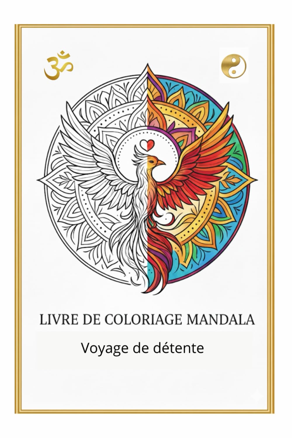 LIVRE DE COLORIAGE MANDALA: Voyage de détente