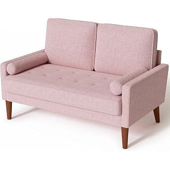 Vesgantti 2-Seater Sofa Modern 2-Seater Sofa with 2 Throw Cushions Small