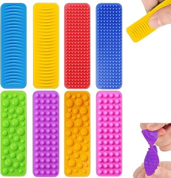 8 PCS Sensory Stones, Sensory Fidget Toys with Worry Stones Random Color, Fidgets Toys Anxiety Relief Stress Fidget Box Stress Toyss Calms for Anxiety for Age 15+
